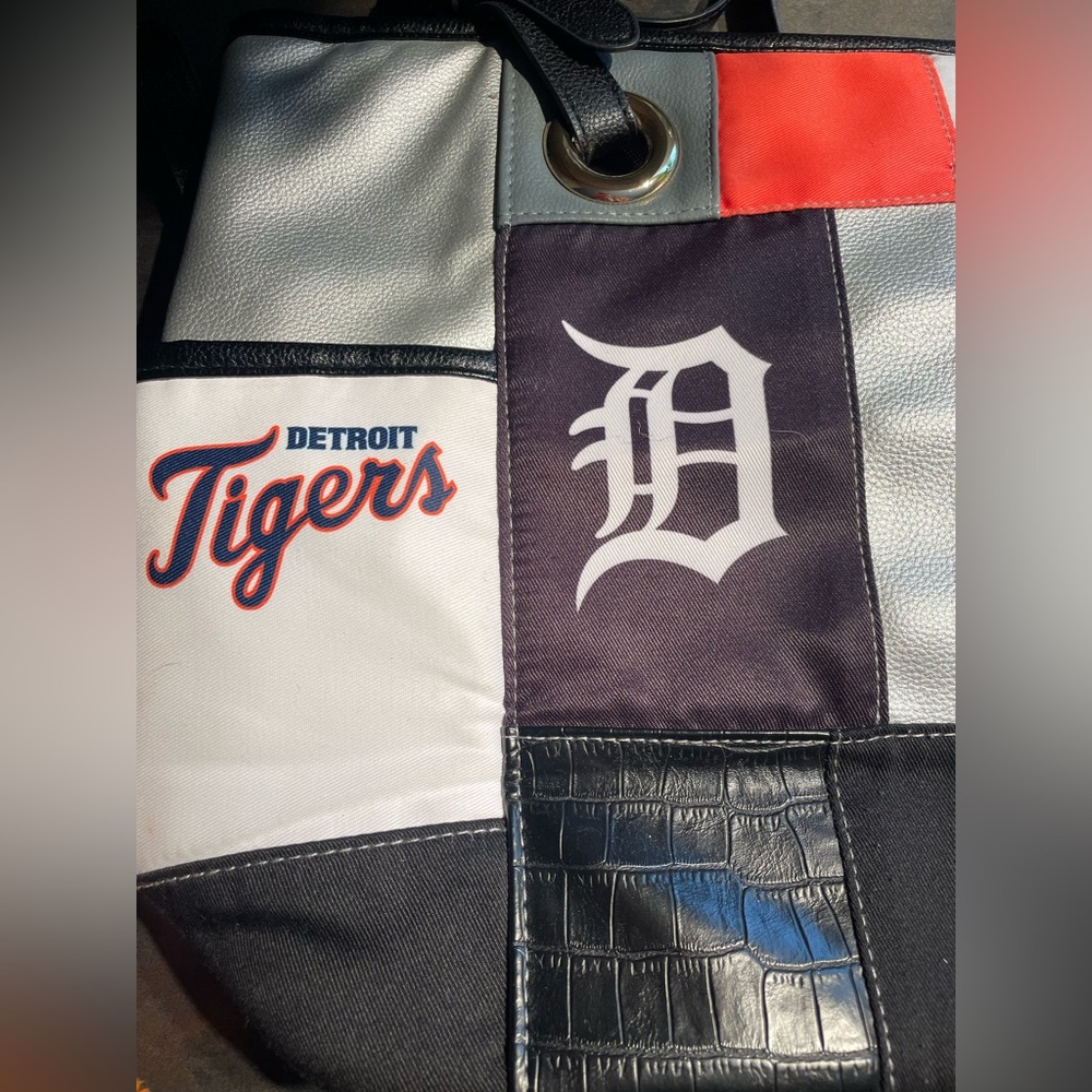 STUNNING DETROIT TIGERS PATCHWORK TOTE